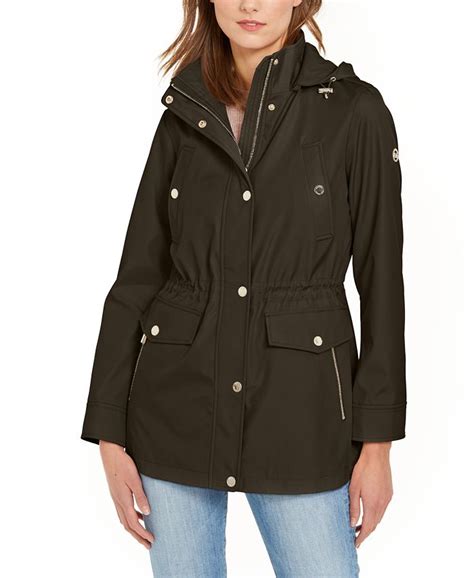 michael kors fur hooded jackets womens|Michael Kors anorak.